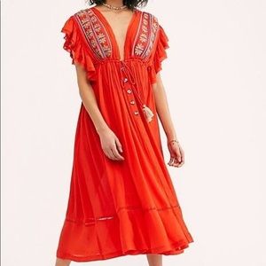 Free People Bali Will Wait For You Midi Dress
